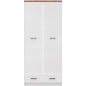 Black Red White Двукрилен гардероб top mix szf 2d1s_80
