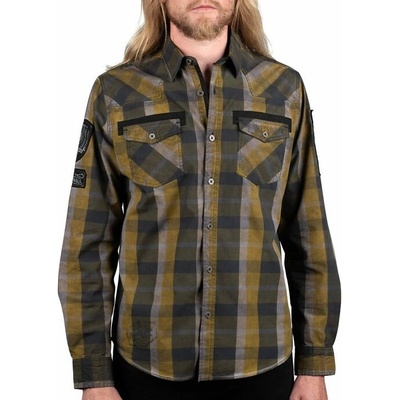 Wornstar košile pánská s dlouhým rukávem Amarillo žlutá