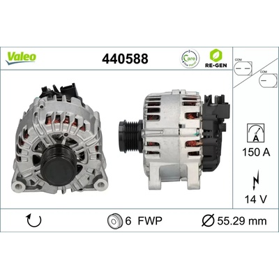 VALEO Alternátor VALEO RE-GEN REMANUFACTURED VA 440588
