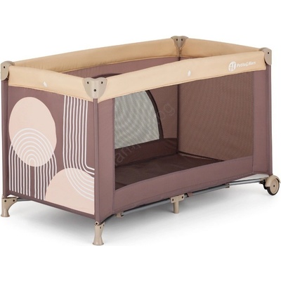 Petite&Mars - Преносимо бебешко креватче NYJA Elegant Dreamlines Mocha (AG1038)