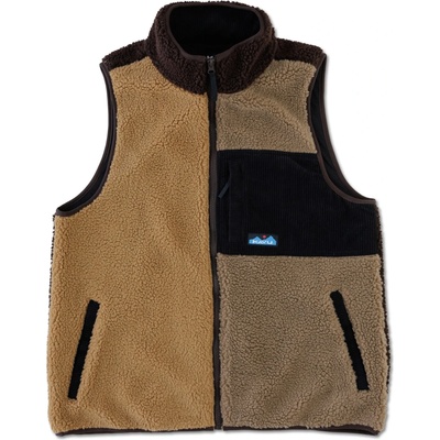 KAVU Мъжки поларен елек KAVU Cooper Fleece vest - Wild Wood Block (032-1624-0211)