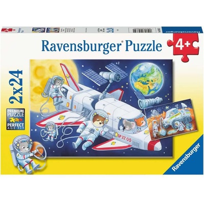 Ravensburger - Puzzle 2x24 Journey through space - 40 - 99 piese