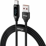 Voltage USB-A / USB-C Cable Voltage PowerDisplay 66W 100cm black
