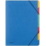 DONAU Folder with elastic band DONAU, pretzel, A4, 7 cover, blue
