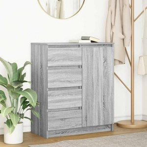 vidaXL Бюфет с чекмеджета, сив сонома, 71x35x84 см, инженерно дърво (861585)