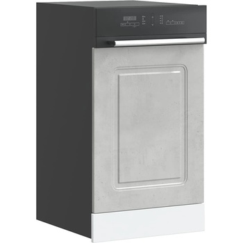 vidaXL Панел за съдомиялна машина, Kalmar, бетонно сив инженерно дърво (853651)