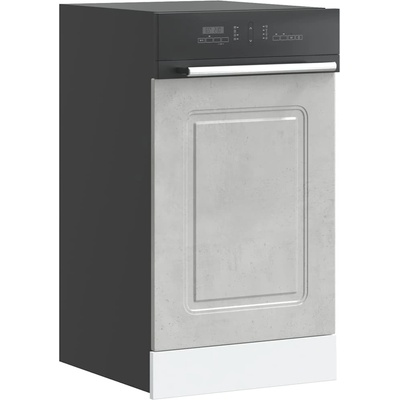 vidaXL Панел за съдомиялна машина, Kalmar, бетонно сив инженерно дърво (853651)