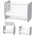 Lorelli Бебешко легло Lorelli Premium - Stars, 60 x 120 сm, White & Stone Grey (10150610041A)