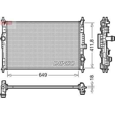 Chladič, chlazení motoru DENSO DRM21103