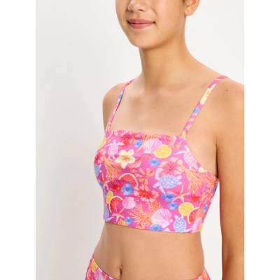 Modibodi Детски бански костюм Modibodi Marine Dream Teen Swimwear Tankini Top Tropicana Crush горна част Modibodi | Rozov Mnogotsveten | Момчешки | 8-10 години