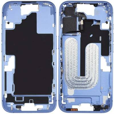 Středový rám iPhone 16 ultramarínový + boční tlačítka IPH0887