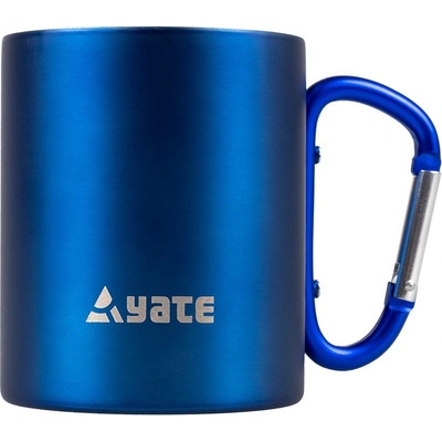 YATE Hrnek s karabinkou COLOR nerez černý 300 ml
