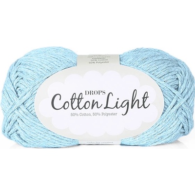 Příze DROPS Cotton light 08 - světle modrá