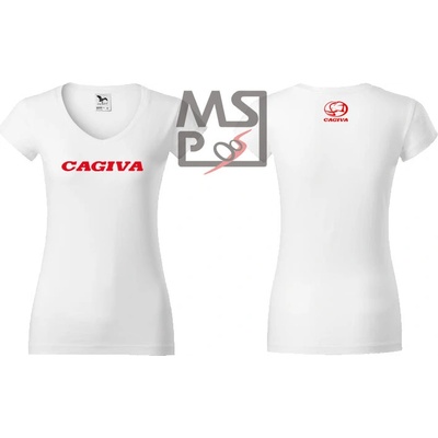 Dámske tričko Cagiva 04 biela