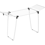 SONGMICS clothes airer, stand dryer 47 x 150 x 91 cm, wing clothes airer, wing clothes dryer space-saving, metal, for clothes, towels, white LLR520WK01 (LLR520WK01)