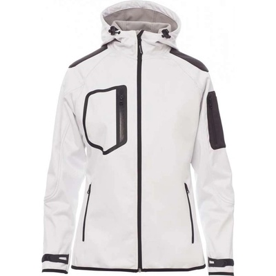 PAYPER extreme lady 000452-0102 / Дамско софтшел яке с качулка - бяло/черно xl (000452010200011xl)