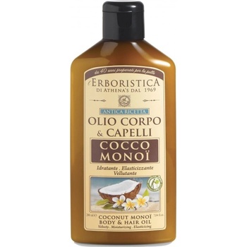 Athena's Erboristica kokosový olej na vlasy a telo s monoi 200 ml