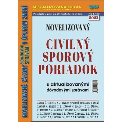 Novelizovaný Civilný sporový poriadok 12/2023