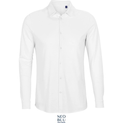 Neoblu 3777 BASILE MEN / Мъжка риза с дълъг ръкав от пике - оптически бяла 4XL (243777z1514)