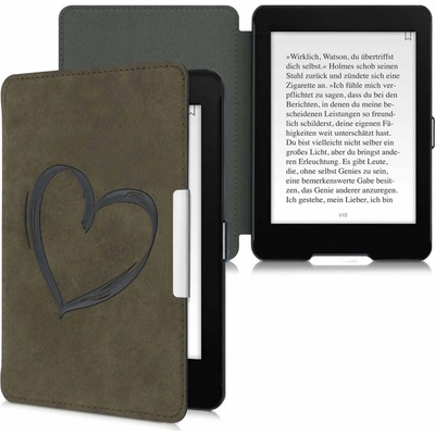 KW Mobile Felt Brushed Heart KW5492402 pre Amazon Kindle Paperwhite 4 2018 hnedé
