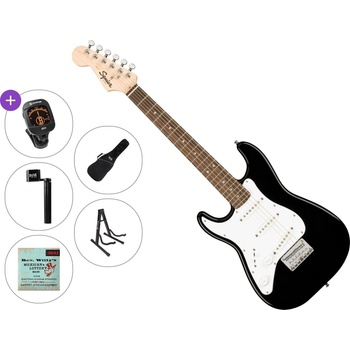 Squier Mini Stratocaster IL LH Standard SET Black Електрическа китара