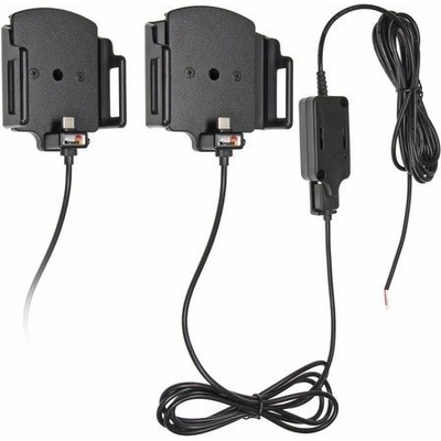 Brodit držák do auta na mobilní telefon s USB C nastavitelný se skrytým nab. š.62-77 mm, tl.12-16mm