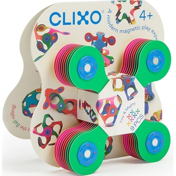 CLIXO Tiny & Mighty - magnetická stavebnice 9 ks