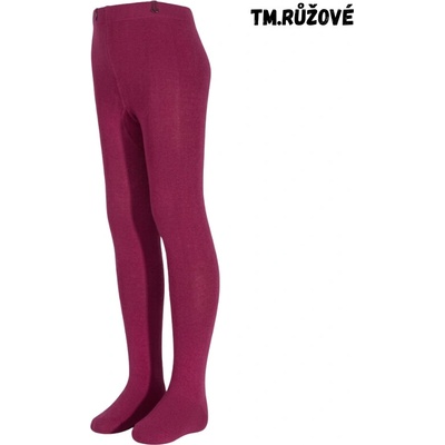 Design Socks dětské jednobarevné punčocháče tm.růžová – Zboží Dáma