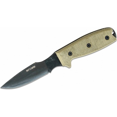 ONTARIO RAT-3 Caper Knife 3" Black Coated Blade ON8663