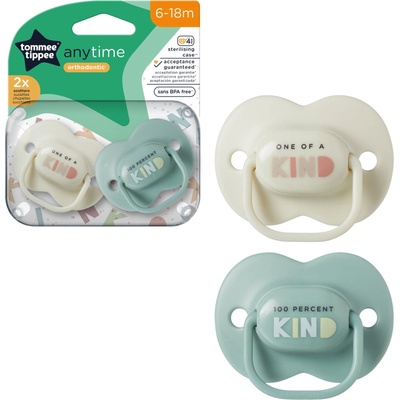 Tommee Tippee CTN dudlík silikon AnyTime zelená 2 ks