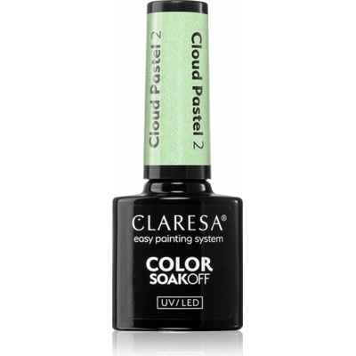 Claresa SoakOff UV/LED Color Cloud Pastel gelový lak na nehty s použitím UV/LED lampy odstín 2 5 g