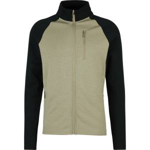 Stoic Мъжко вълнено яке Stoic MerinoFleece335 KuolpaSt. II Jacket Merino jacket - Black / Lichen Green - размер 4XL (005-6571-0217)