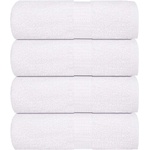 vidaXL Кърпи за пране FROGN 4 бр. Бели 30x30 см 360 г/м2 (136642)