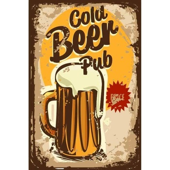 Ceduľa Restaurant Menu Cold Beer Pub