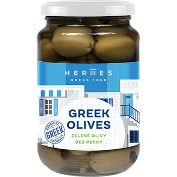 Hermes Zelené olivy bez pecky 170g
