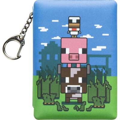 Prívesok na kľúče s poznámkovým blokom Minecraft Mini Notebook