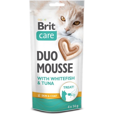 Brit Care Cat Creamy Duo Mousse with Whitefish and Tuna 4 x 14 g