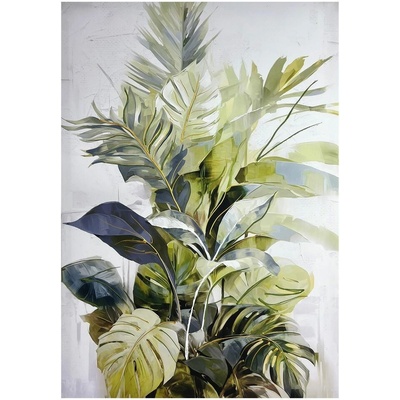Obraz na plátne Botanic, 100 × 70 cm, ručne maľovaný, CA-00044