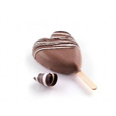 Forma na nanuky SRDCE mini (45 ml) + 50 dřívek | Silikomart
