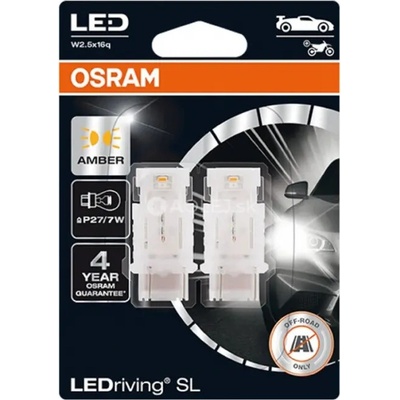 Osram LEDriving SL P27/7W W2,5x16q 12V 1,9W (jantárová)