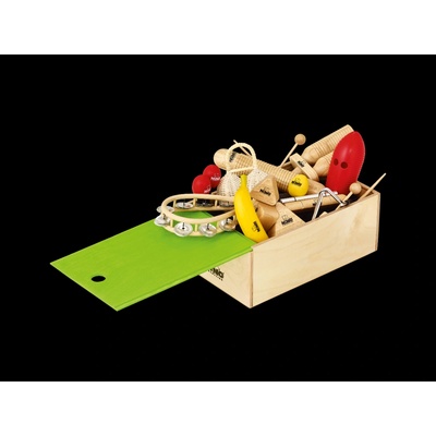 Nino RHYTHM ASSORTMENT INCL. WOODEN BOX SET OF 15PCS