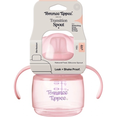 Tommee Tippee Transition netečúci hrnček 150 ml ružový