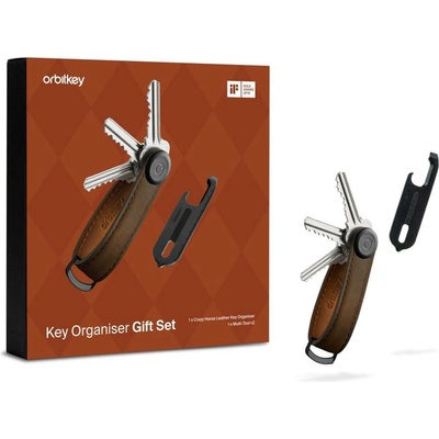 Klíčenka Orbitkey 2.0 limitovaná edice Crazy Horse Oak + multitool