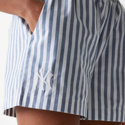 New Era MLB Striped Shorts NY Yankees Muted indigo