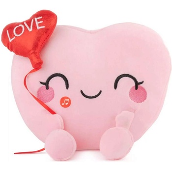 23 см плюшено сърце с балон и звук