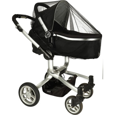 KIK Pružná moskytiéra 140 cm černá