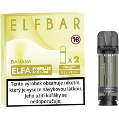 ElfBar Elfa cartridge Banana 2Pack 20 mg