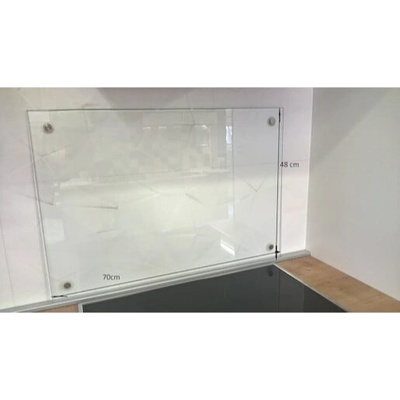 Sklo za varnou desku 70x48 cm s úchyty SKLO70 – Zboží Dáma