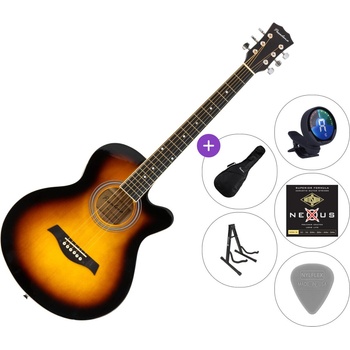 Pasadena SG026C-38 SET 2 Vintage Sunburst Джъмбо китара