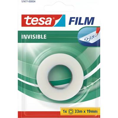 Tesa Invisible 33 m x 19mm - 33 m Transparent